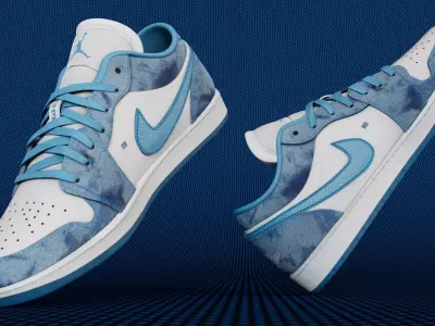 Air Jordan Low WashedDenim Shoes  Low-poly 3D model