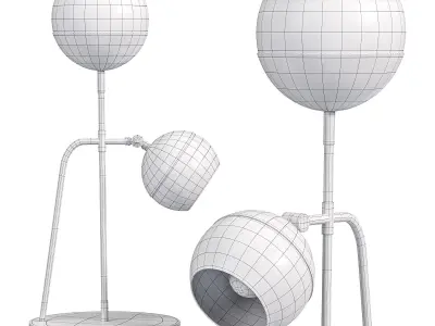 Black Widow II table lamp  3D model