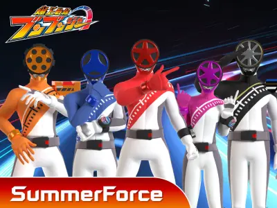 Boon Pink - Boonboomger Low-poly 3D model