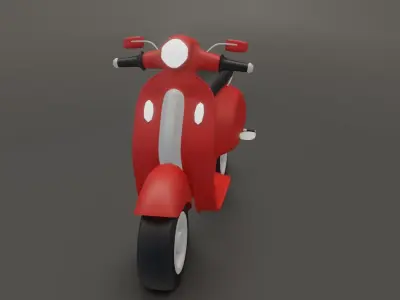 Low poly Bike Low-poly 3D model