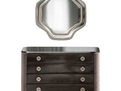 Botega Silver Dresser by elve luxury 3D model
