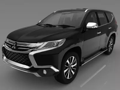 2018 MITSUBISHI PAJERO SPORT DAKAR with HQ INTERIOR 3D model