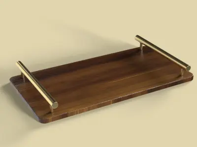 Perfume Tray Low-poly 3D model