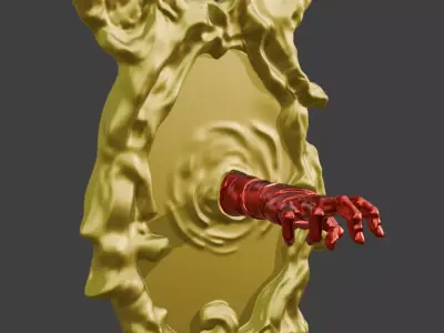 mirror hand 3D model