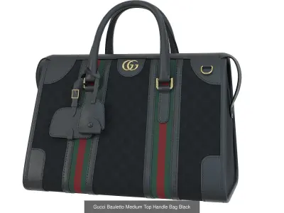 Gucci Bauletto Medium Top Handle Bag  3D Model Pack