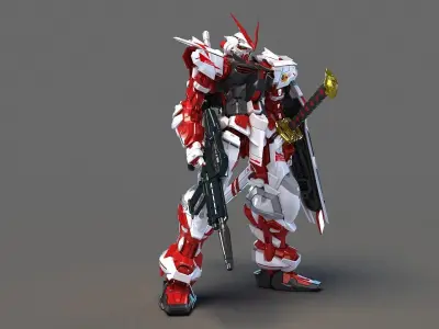 Mobile Suit Gundam MBF-P02 Red Astray Gundam 3D model