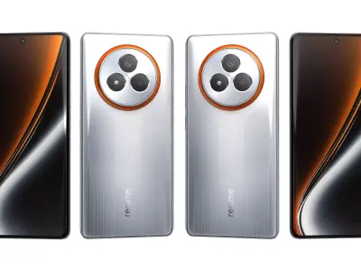 Realme NARZO 80 Pro 5G Racing Green And Silver High Poly 3D model