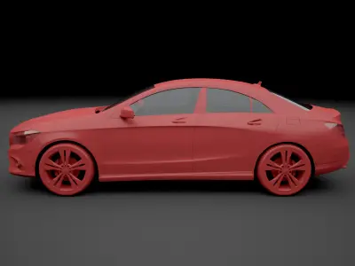 Mercedes CLA 2014 4 door 3D model