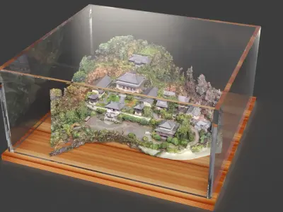 Chinese ancient house   3D model get