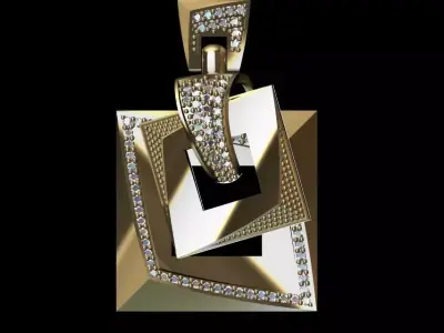 Multi piece pendant or Necklace 3D print model