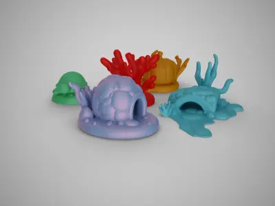 Aquarium Sea Creatures 3D print model