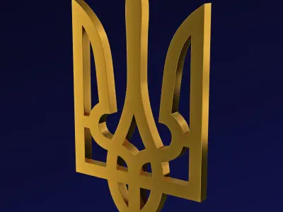 Ukraine State Emblem M 2 3D model