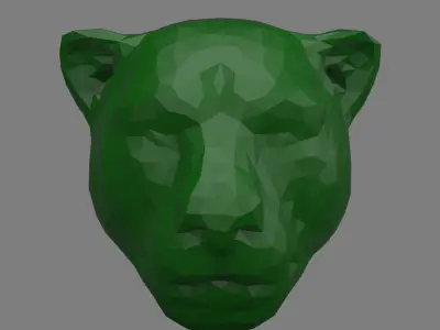 tiger head 3D print model shop