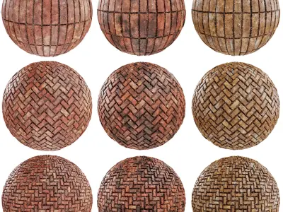 8K PBR Brick Wall Texture Collection Vol 05 Texture