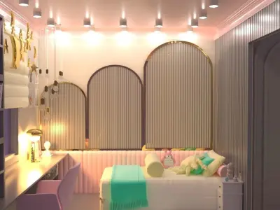 Childroom Free low-poly 3D model