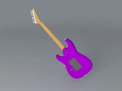Jackson custom guitar Free 3D model