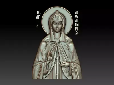 Saint Apollinaria of Egypt 3D print model