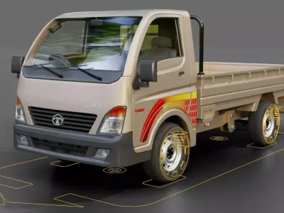 Tata Super Ace EX 2015 3D model
