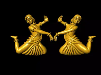 Indian Classical Dancing 3D print model