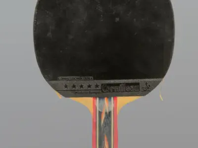 old ping pong racket 3D model