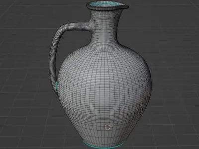 old jug Low-poly 3D model