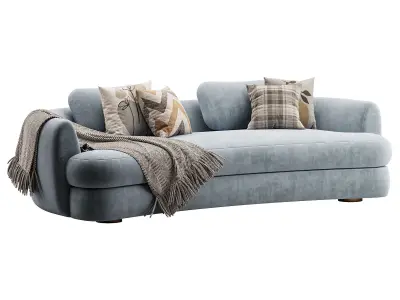 Sennen Curved Sofa 3D model