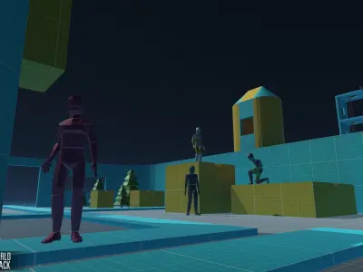 LOW POLY WORLD - PROTOTYPE PACK Low-poly 3D model