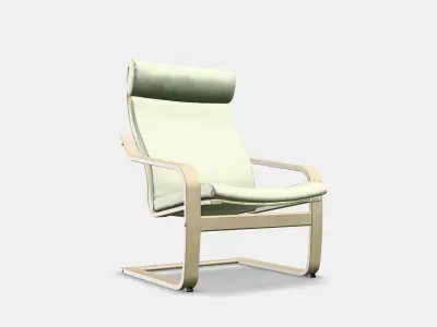 POANG Sessel Low-poly 3D model