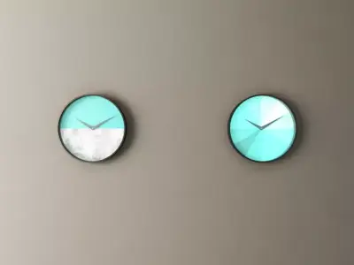 Realistic wall clocks 5-8 3D model