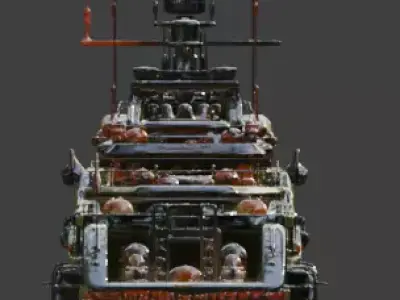 Halloween Edition Spooky Sport Yacht 3D Model 3D model