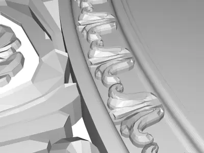 carved frame 3D model 61