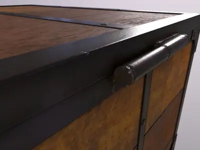 Realistic Jack Daniels Box Low-poly 3D model