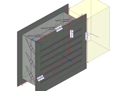Adjustable Flanged Mechanical Equipment 3D model