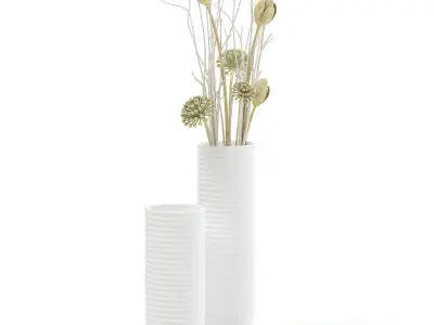 White Decorative Vase 3D model