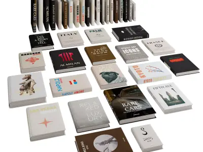 Book Collection 02-Assoulin Coffee Table Books 3D model