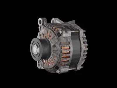 Alternator Low-poly 3D model