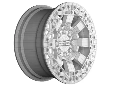 GMC hummer EV 2022 rim 3D model