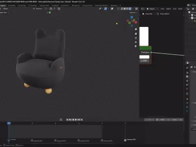Tady bear chair 3D model