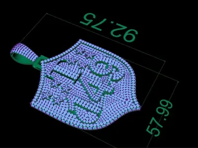 hiphop pendants 3D print model