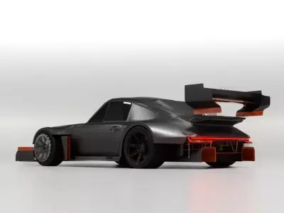 Porsche 911 1980 pikes peak wide body 3D model