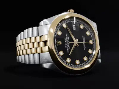 ROLEX Datejust 36 Black Domed Jubilee 3D model