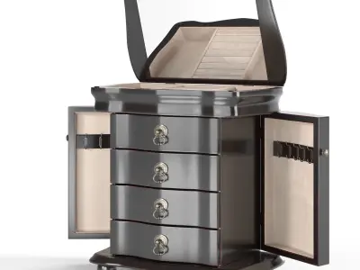 Cabinet-drawers for jewelry 3D model