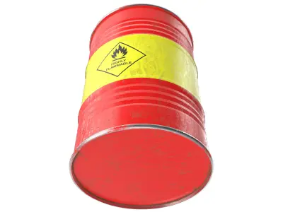  Flammable barrel 3D model