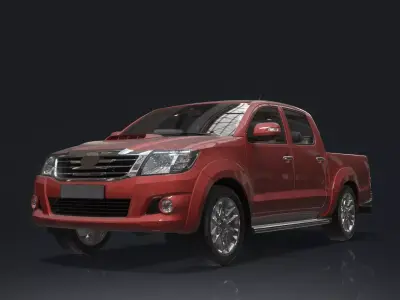 Toyota car Low-poly 3D model