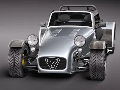 Caterham r500 lotus 7 3D model