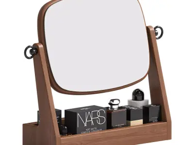 Makeup Mirror Storage Box 3D model