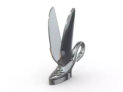 Swan Hood Ornament 3D print model
