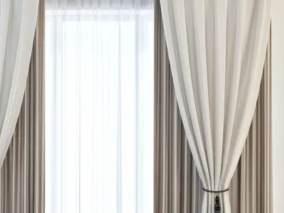 Set 07 Curtains 3D model