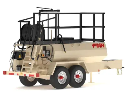 FINN T120T Hydroseeder Trailer 2024 3D model