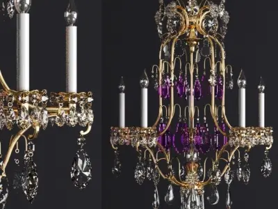 Classic chandelier 3D model